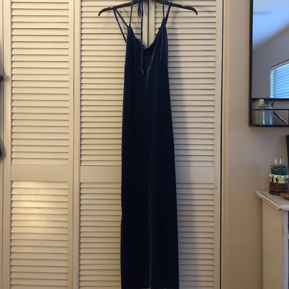 2000s Stevie K Velvet Maxi Dress